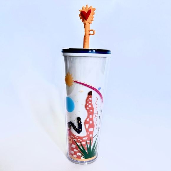 STARBUCKS 24oz TUMBLER LIMITED EDITION MANUELA GUILLEN LATIN AMERICAN ARTIST NWT - Picture 3 of 6